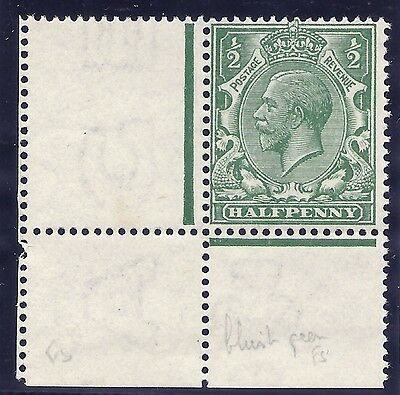 N14(-) ½d Pale Blue-Green unlisted Royal Cypher with Hendon cert UNMOUNTED MINT