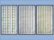 1967 Wild Flowers Set (Phos) - Complete Sheets - MNH