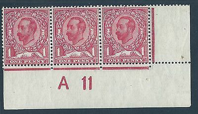 sg329(i) 1d variety white scratch to left of lions face UNMOUNTED MINT MNH