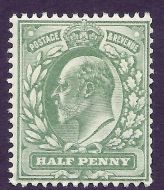 Sg 218 M2(-) ½d Deep Yellow-Green unlisted Hendon shade UNMOUNTED MINT MNH