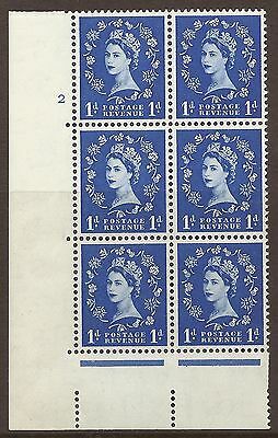 Sg S14d 1d Wilding Edward Wmk Cylinder 2 No Dot perf type A(E I) UNMOUNTED MINT