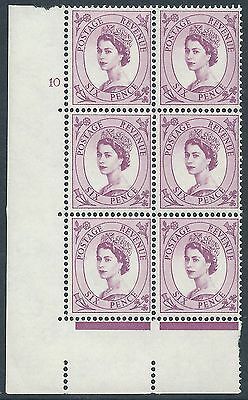 6d Multi Crowns on White cylinder 10 No Dot perf type A (E I) MNH