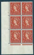 ½d Blue Phosphor on Cream cylinder 1 No Dot perf A(E I) UNMOUNTED MINT