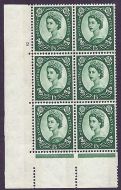 1 3 Violet 8mm Phosphor cylinder 2 No Dot perf A(E I) UNMOUNTED MINT MNH