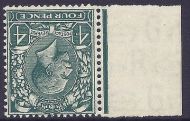 1924 4d Grey Green Block Cypher Spec N39-2 Watermark Inverted UNMOUNTED MINT/MNH