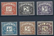 Sg D40 - D45 1954 Tudor Crown Full set of Postage Dues UNMOUNTED MINT/MNH