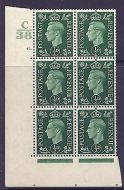 1937 ½d Green Dark colours C38 43 Dot perf 5(E I) state i UNMOUNTED MINT MNH