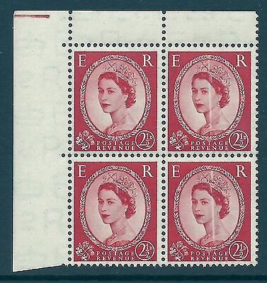 2½d Wilding Edward Crown variety - Doctor Blade Flaw UNMOUNTED MINT MNH