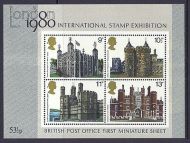 MS1058 1978 Exhibition Miniature sheet - Buildings UNMOUNTED MINT/MNH