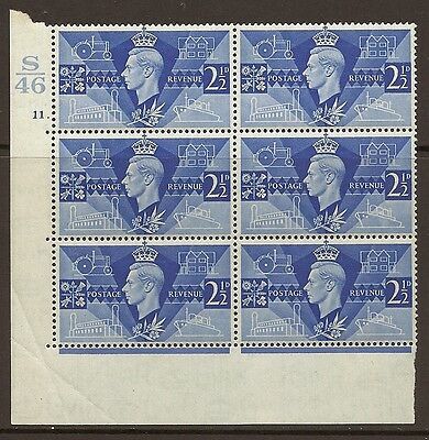 Sg 491 1946 Victory Cylinder S46 11 Dot perf type 5(E I) UNMOUNTED MINT MNH