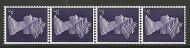 3d Violet phos 2B - Head TWO - sideways Delivery Coil strip UNMOUNTED MINT/MNH
