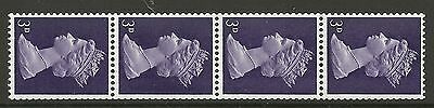 3d Violet phos 2B - Head TWO - sideways Delivery Coil strip UNMOUNTED MINT/MNH
