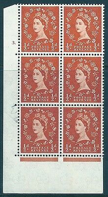½d Multi Crowns on White cylinder 3 Dot perf type A(E I) UNMOUNTED MINT MNH