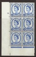 4d Violet 8mm Phosphor 2B cylinder 18 No Dot perf type A(E I) UNMOUNTED MINT MNH
