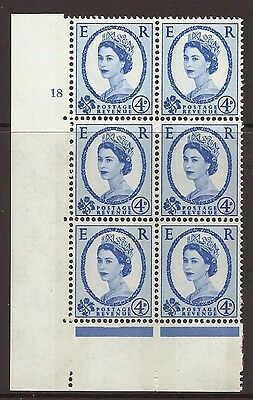 4d Violet 8mm Phosphor 2B cylinder 18 No Dot perf type A(E I) UNMOUNTED MINT MNH