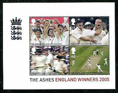 MS2573 2005 The Ashes England Winners miniature sheet UNMOUNTED MINT MNH