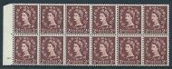 S38f 2d Wilding Edward Crown cyl 10 Dot with variety Tadpole Flaw MOUNTED MINT