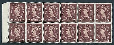 S38f 2d Wilding Edward Crown cyl 10 Dot with variety Tadpole Flaw MOUNTED MINT