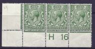 N14(6) ½d Bright Green Control H 16 perf MOUNTED MINT