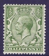 N14(11) var ½d Bright Yellow Green with copy RPS cert Lightly MOUNTED MINT