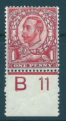 sg342 N11(2) 1d Bright Scarlet perf B11 perf UNMOUNTED MINT MNH