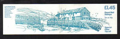 GB Folded Booklet FS2a 1983 Lyme Regis LM booklet Complete - No Cylinder