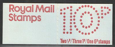 FA2 March 1976 10p Machin Decimal Folded Booklet - good perfs - Perf E