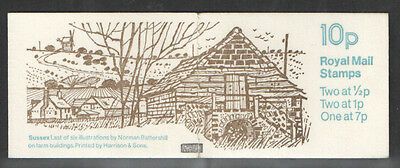 FA9 March 1979 Sussex Farm Buildings Folded Booklet - complete - Perf type E