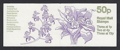 FB29 Sept 1984 Orchids (3rd of 4) 50p Folded Booklet - good perfs
