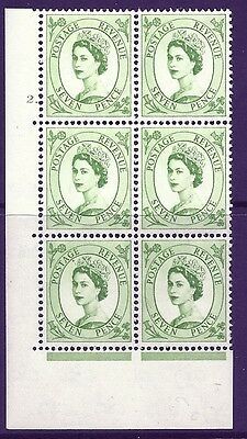7d Multi Crowns on Cream cylinder 2 Dot perf type A(E I) UNMOUNTED MINT MNH