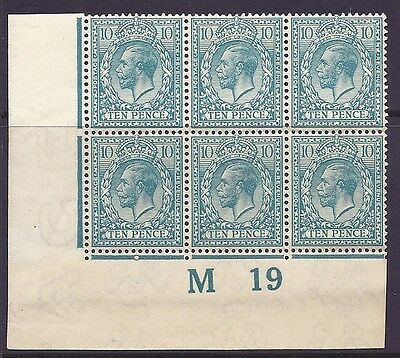 10d Turquoise Royal Cypher control M19 imperf UNMOUNTED MINT MNH