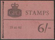QP35 6/- QEII Machin GPO booklet complete - Poor perfs MNH