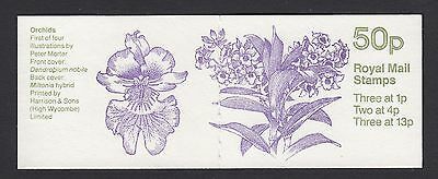 FB27 Sept 1984 Orchids (1st of 4) 50p Folded Booklet Cyl B27 B7 B8 - good perfs