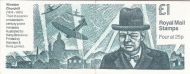 FH34 1994 20th Century Prme Ministers Series #3 - £1 Folded Booklet - Cyl B6