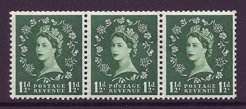 S26q 1½d Wilding Edward Crown listed variety - Flaw over O UNMOUNTED MINT MNH