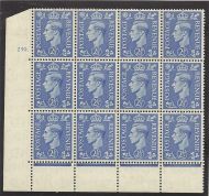 Sg 489f Q14f 2½d Light Ultramarine with b for d in value variety MOUNTED MNT