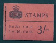 M53 3/- GPO Wilding booklet - Dec 1962 UNMOUNTED MINT/MNH