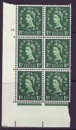 S26 variety 1½d Wilding Edward Wmk Cylinder 15 Dot Butterfly Flaw retouched MNH