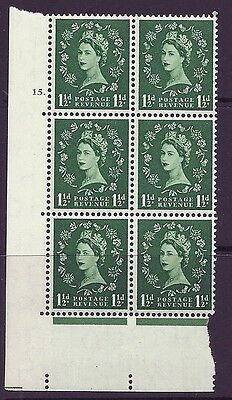 S26 variety 1½d Wilding Edward Wmk Cylinder 15 Dot Butterfly Flaw retouched MNH