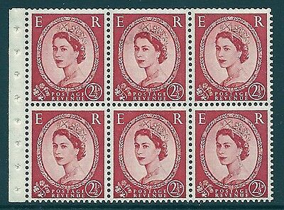 SB81 Wilding booklet pane Edward Crown perf type Ie Top UNMOUNTED MNT MNH
