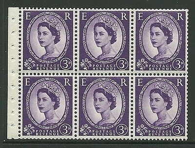 SB92 Wilding booklet pane M C on Cream perf I UNMOUNTED MNT MNH