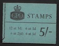 H71p 5 - Wilding Blue Phosphor GPO booklet - Nov 1964 UNMOUNTED MINT