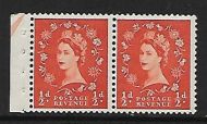 SB3 ½d Tudor Wilding booklet pane perf type E with margin arrow UNMOUNTED MNT