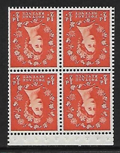 SB9a Wilding booklet pane Crown on Cream perf type AP UNMOUNTED MNT MNH