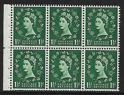 SB62 Wilding booklet pane Edward perf type Ie Middle UNMOUNTED MNT MNH