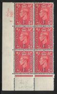 1d Pale scarlet L42 81 Dot perf 5(E/I) UNMOUNTED MINT