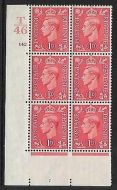 1d Pale scarlet T46 142 Dot perf 5(E/I) UNMOUNTED MINT