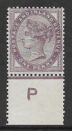 Sg 172 1d lilac control P perf Single MOUNTED MINT