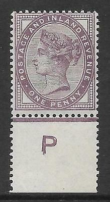 Sg 172 1d lilac control P perf Single MOUNTED MINT