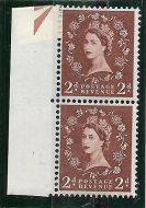 S38m 2d Wilding with listed variety - double trumpet UNMOUNTED MINT MNH